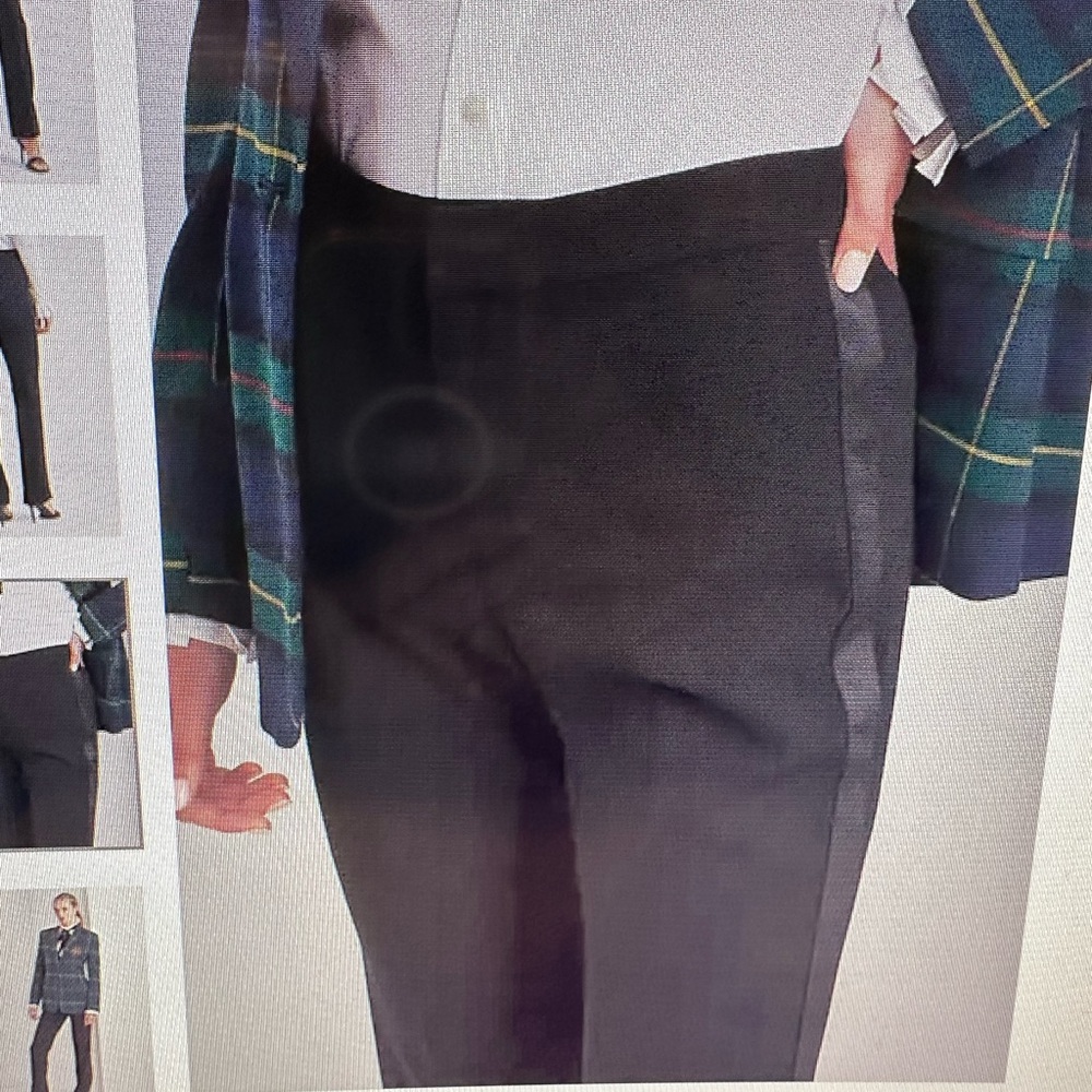 Ralph Lauren side stripe wool crepe pants 16 NWT